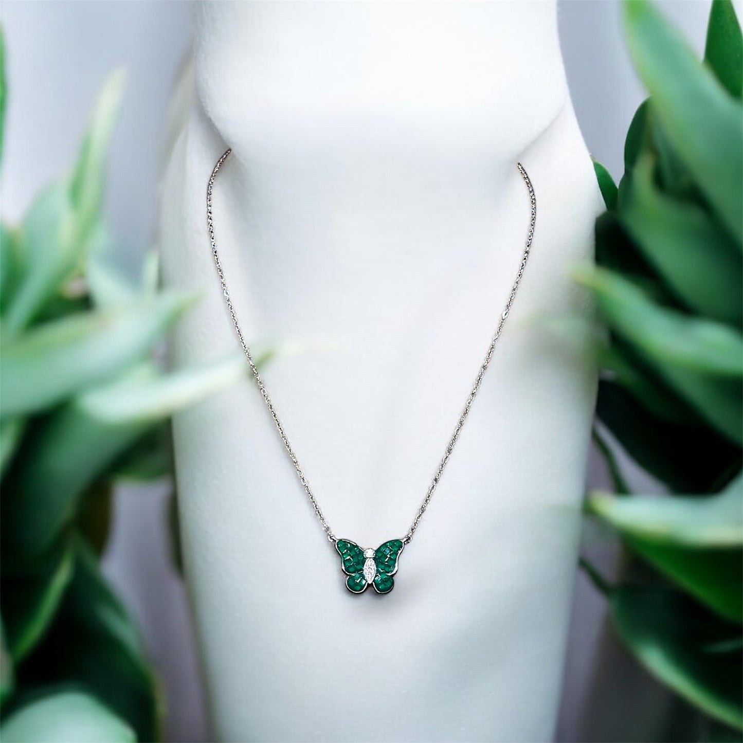 Crystal Wings Butterfly Necklace