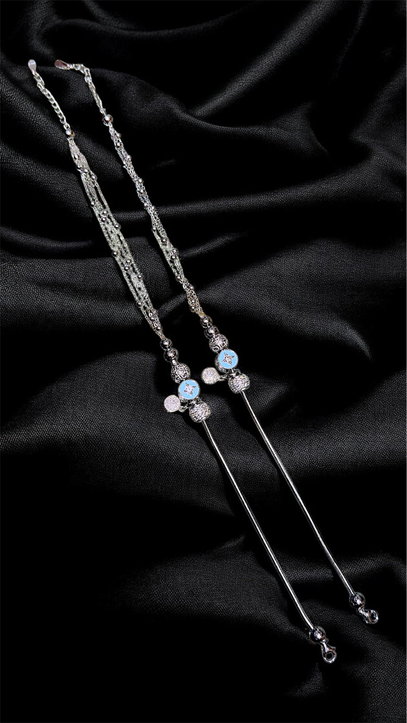 Premium Silver Charm Anklet