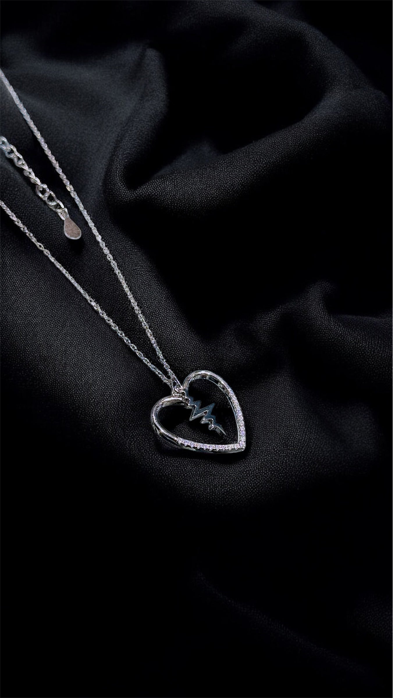 Pulse Heart Pendant Necklace