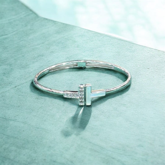 Trinity T-Bar Brilliant-Cut Crystals Bracelet