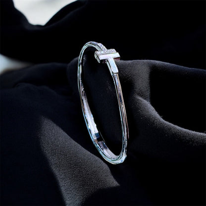 Trinity T-Bar Brilliant-Cut Crystals Bracelet