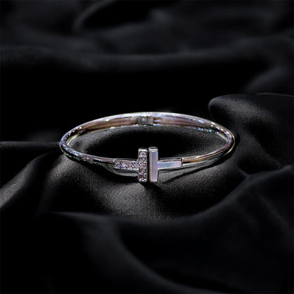 Trinity T-Bar Brilliant-Cut Crystals Bracelet