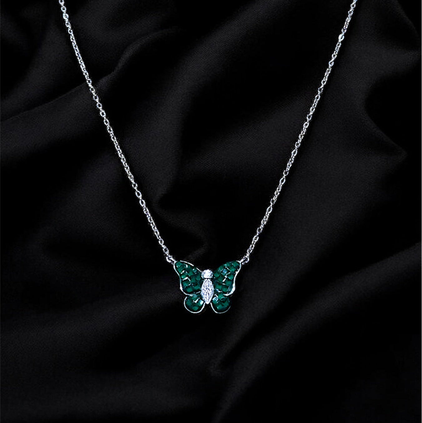Crystal Wings Butterfly Necklace