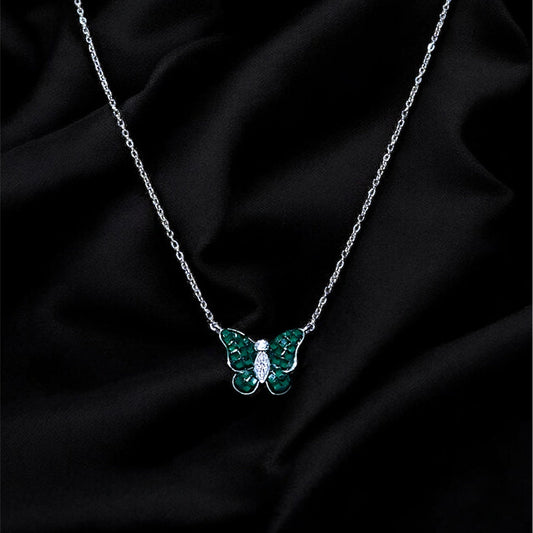 Crystal Wings Butterfly Necklace
