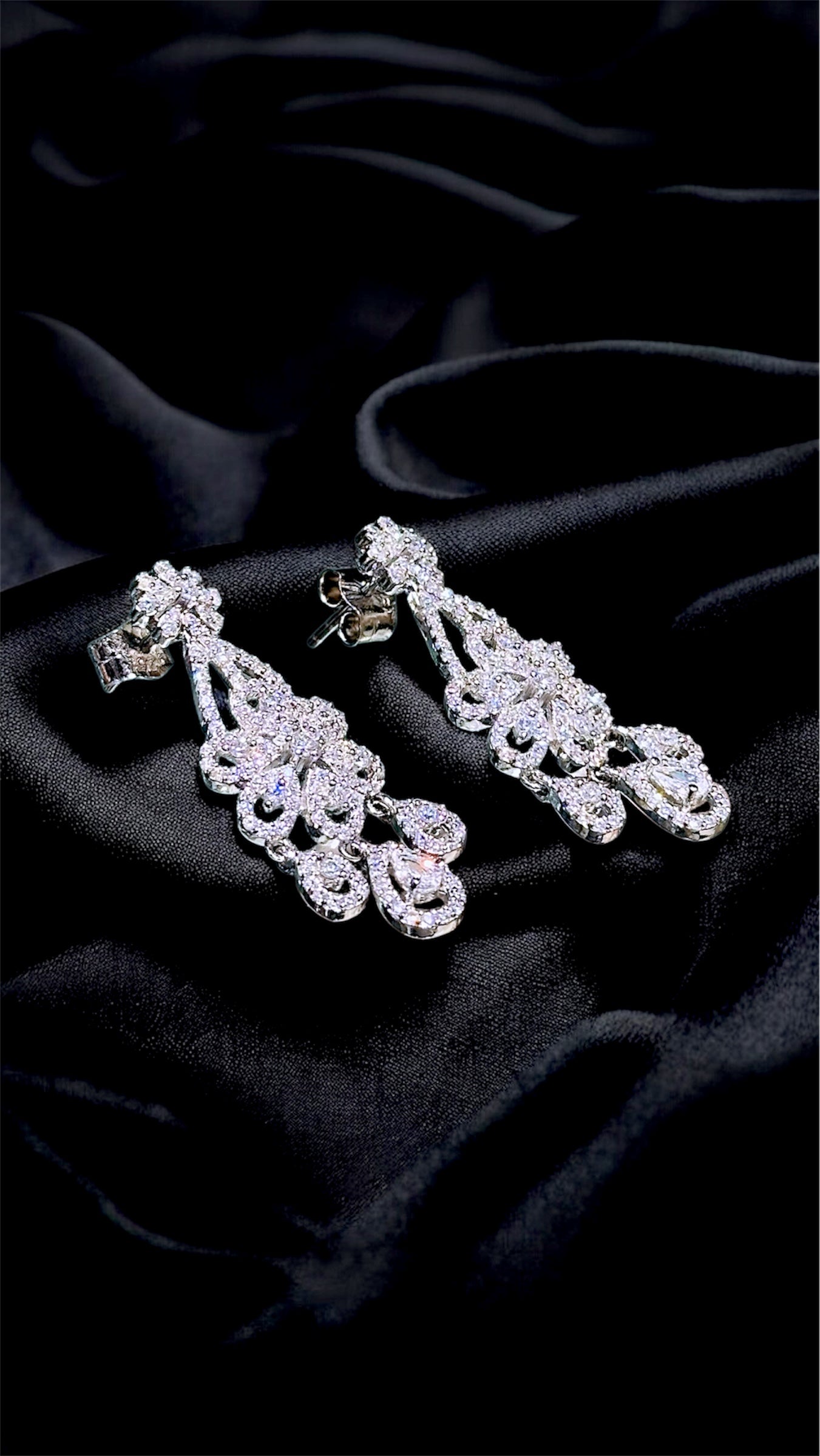 Royal Crystal Net Weave Necklace Set