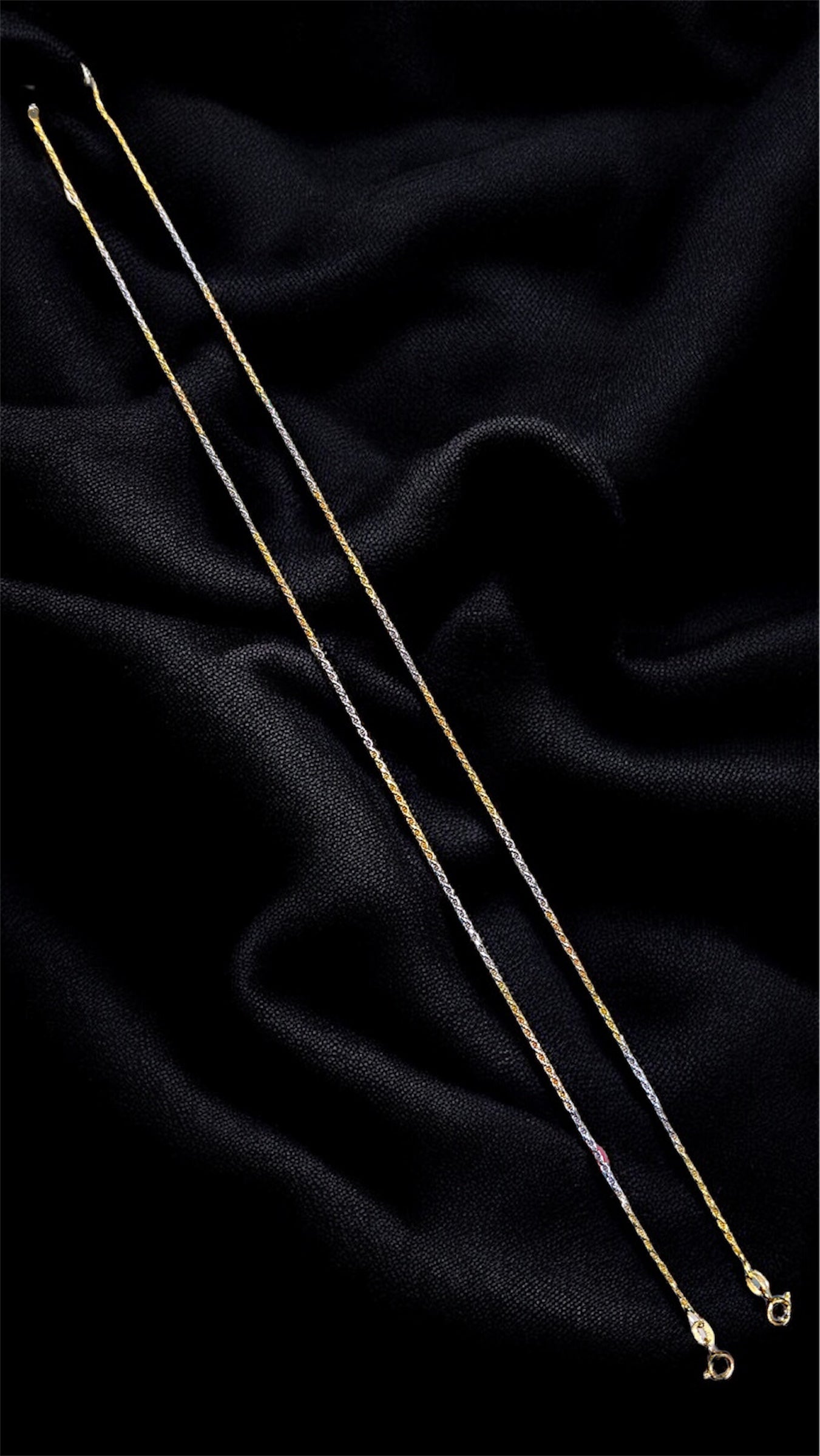 Rope Style Dual Tone Anklet