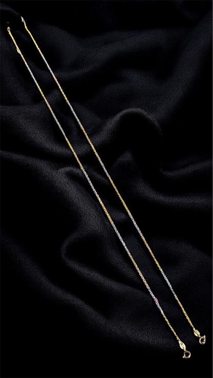 Rope Style Dual Tone Anklet
