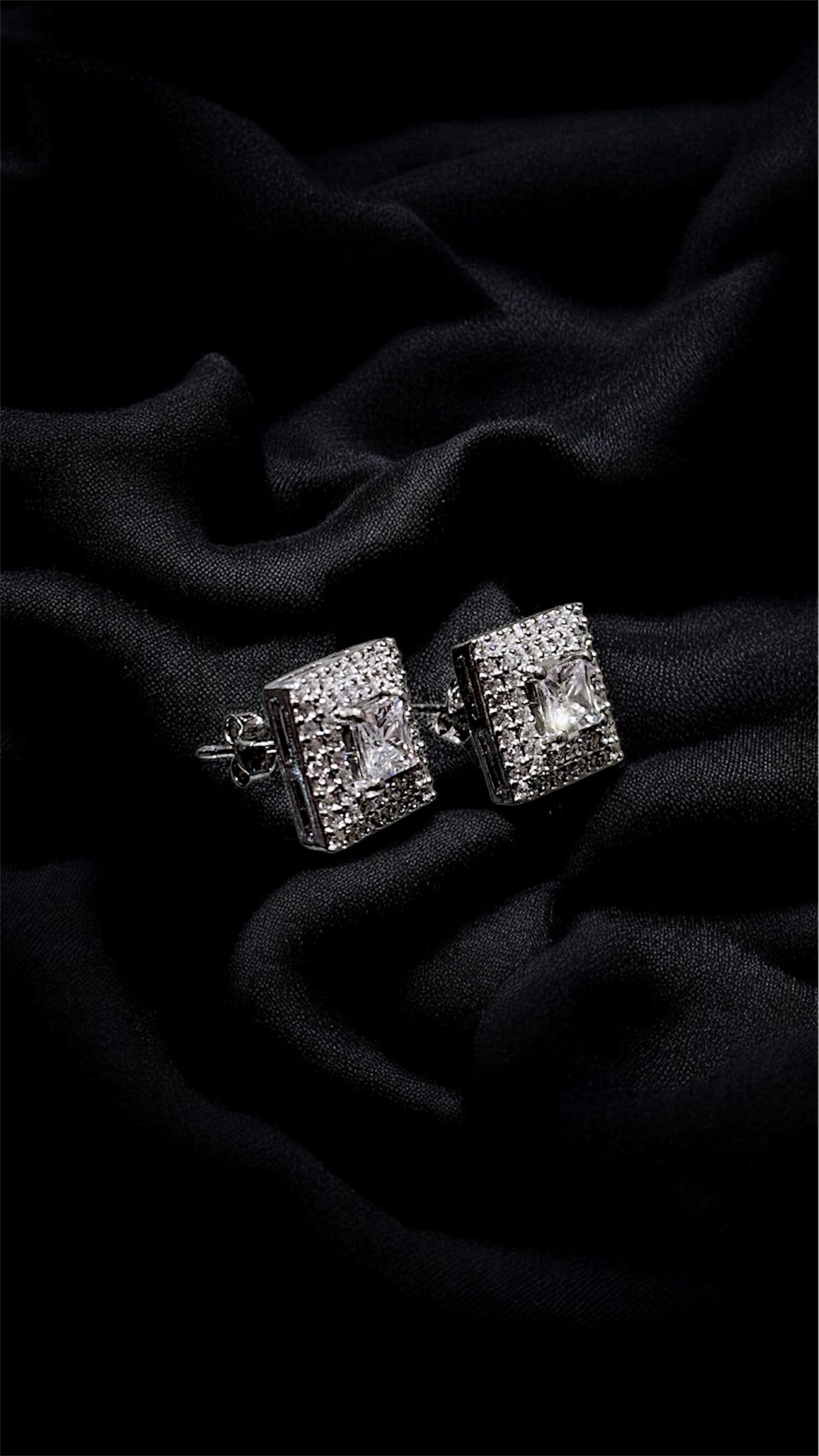 Royal Square Radiance Studs