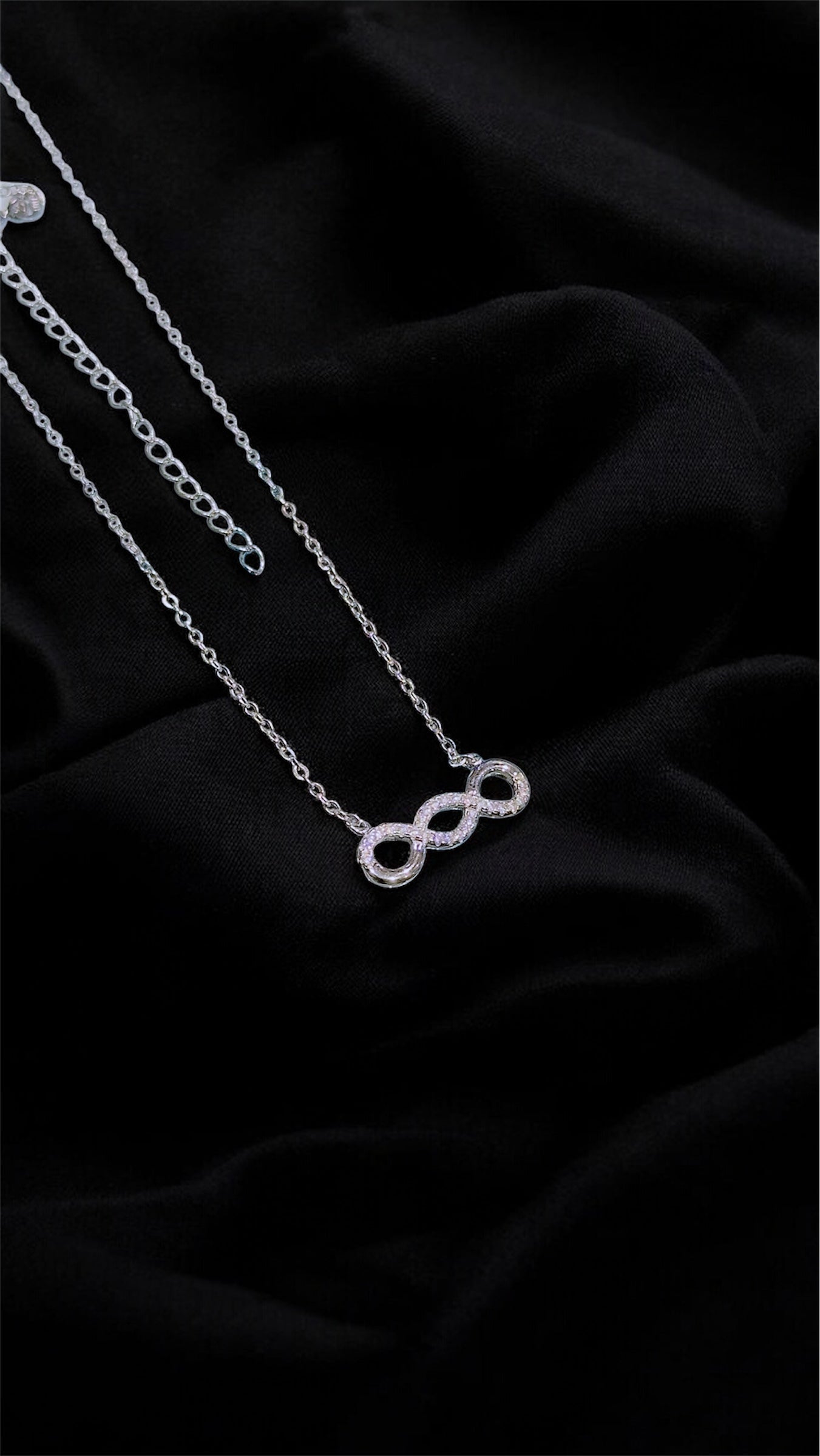Infinity Sparkle Pendant Necklace