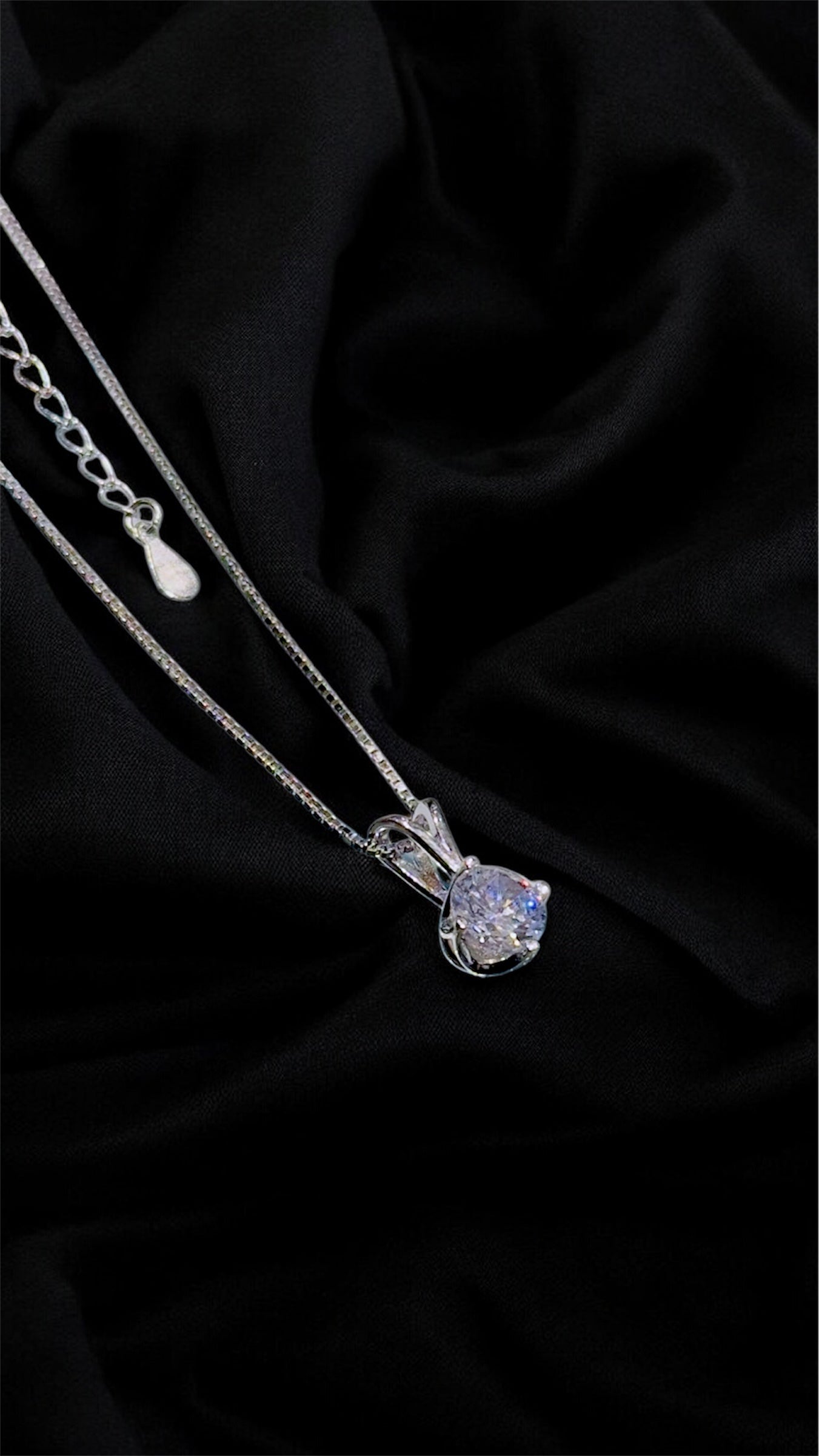 Solitaire Radiance Pendant Necklace