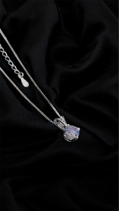 Solitaire Radiance Pendant Necklace