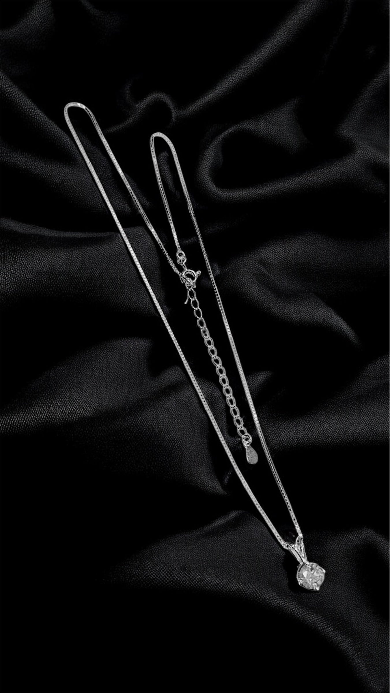 Solitaire Radiance Pendant Necklace