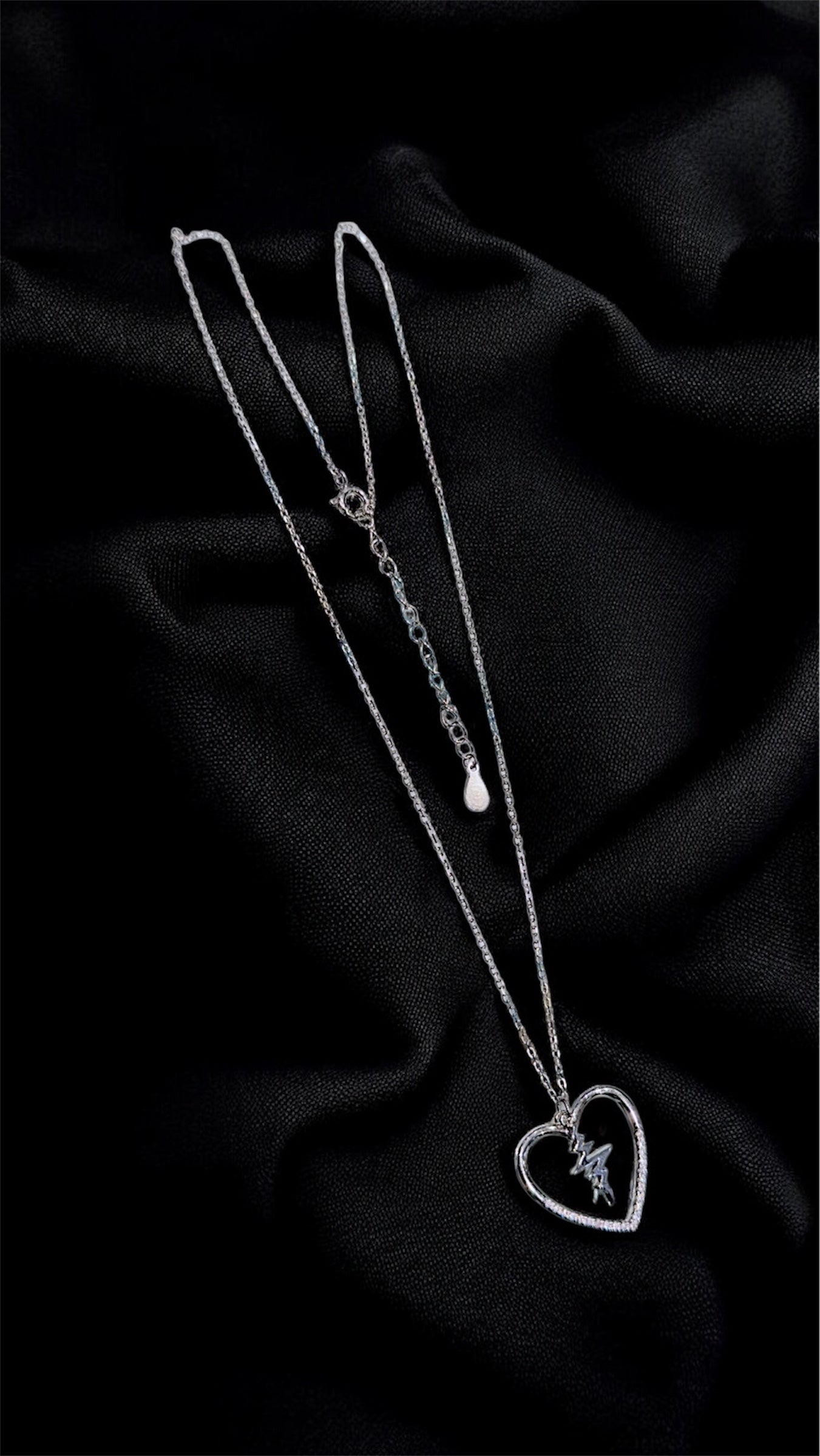 Pulse Heart Pendant Necklace